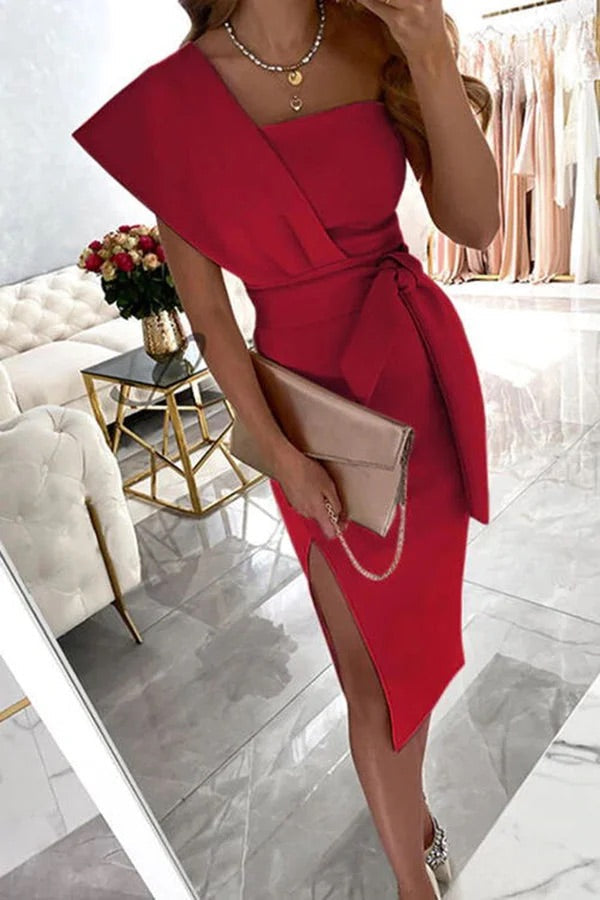 Echoarchiv | Carrie In Paris Knoten Taille Bleistiftkleid