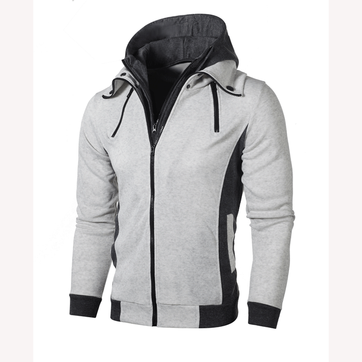 Herren Sportliche Kapuzenjacke mit modernen Einsätzen und atmungsaktiven Materialien Echoarchiv