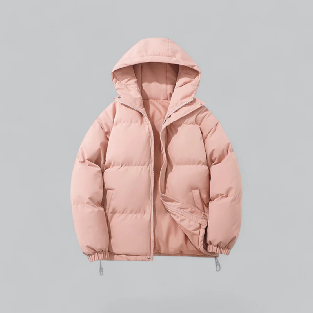 Echoarchiv | Winter Klassische Daunen Reißverschluss Jacke Kapuze