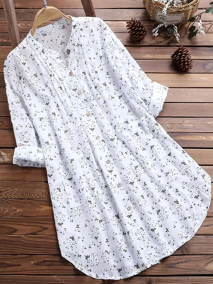 Echoarchiv-Bluse | Bluse mit Blumendruck für den Sommer