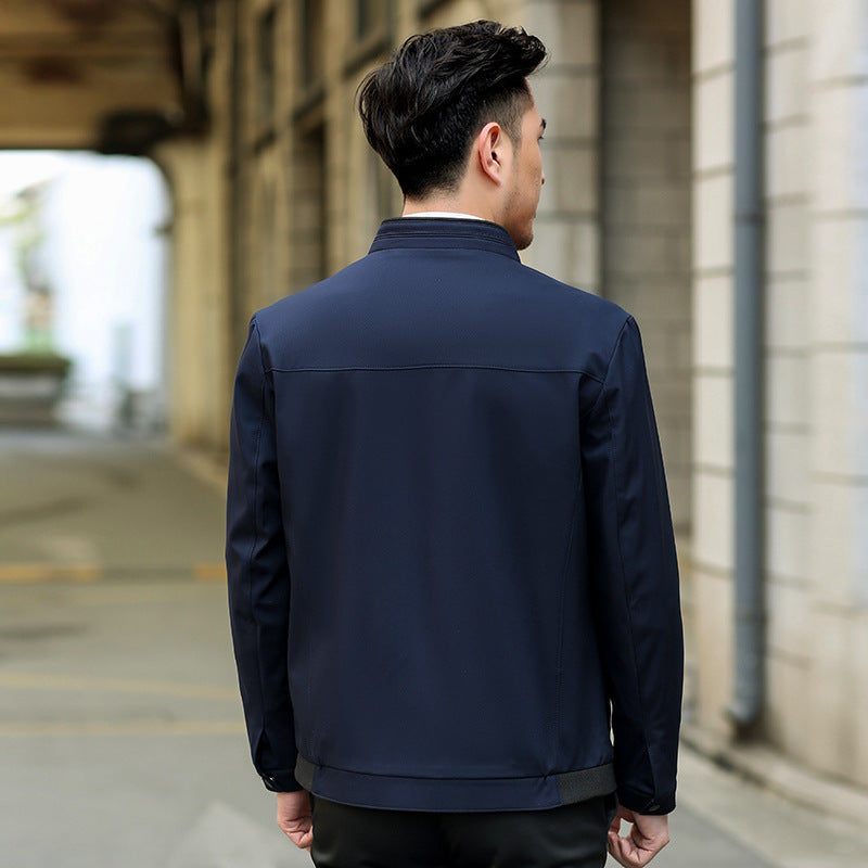 Herren Casual Slim Fit Jacke mit atmungsaktiver Futter Echoarchiv