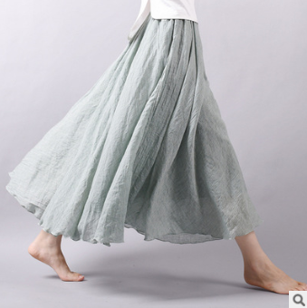Echoarchiv | Lässig Fallender Boho Maxi Rock für Damen