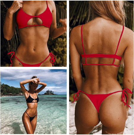 Damen Cut-Out Bikini-Set mit elegantem Ausschnitt und seitlichen Schnürungen Echo Archiv