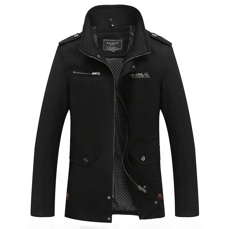 Herren modische Übergangsjacke mit praktischen Taschen Echoarchiv