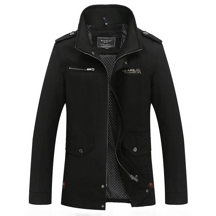 Herren modische Übergangsjacke mit praktischen Taschen Echoarchiv