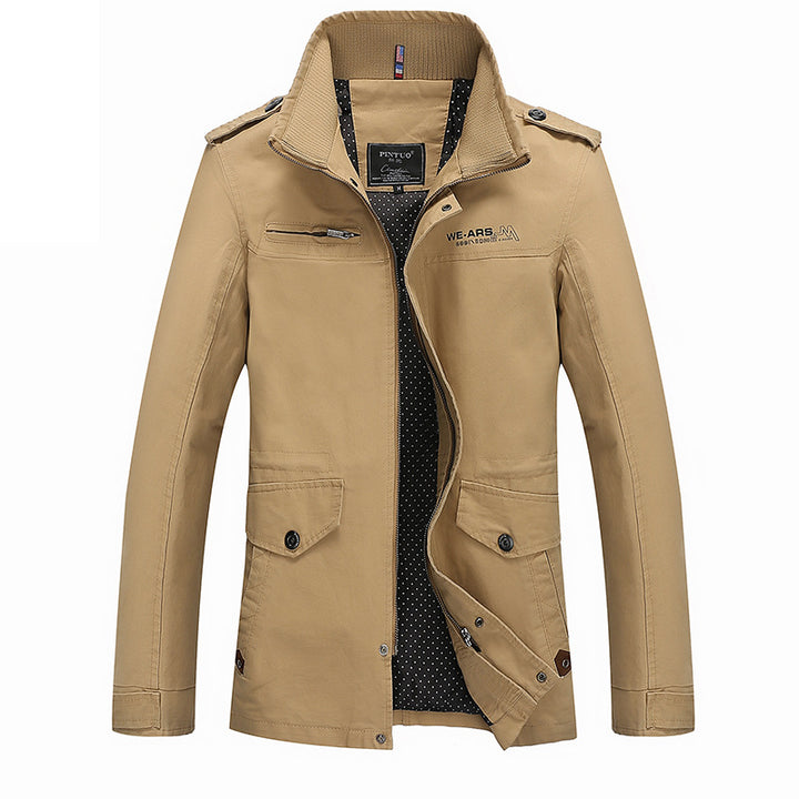 Herren modische Übergangsjacke mit praktischen Taschen Echoarchiv