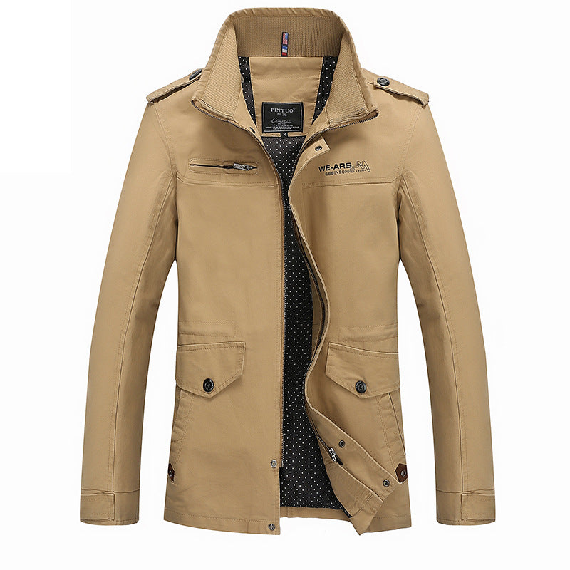 Herren modische Übergangsjacke mit praktischen Taschen Echoarchiv