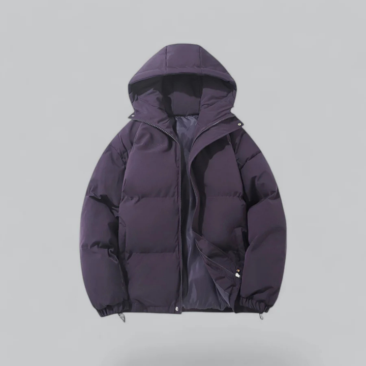 Echoarchiv | Winter Klassische Daunen Reißverschluss Jacke Kapuze