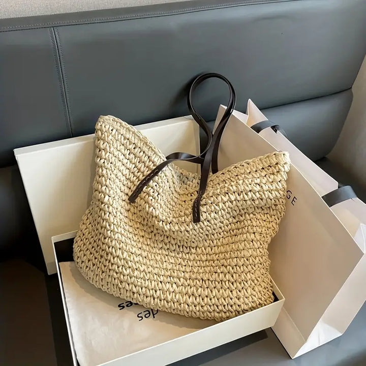 Echoarchiv | Große Gewebte Tragetasche Tasche Im Bohemian-Beachy-Stil