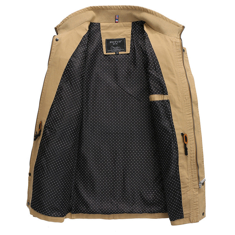 Herren modische Übergangsjacke mit praktischen Taschen Echoarchiv