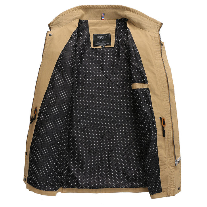 Herren modische Übergangsjacke mit praktischen Taschen Echoarchiv