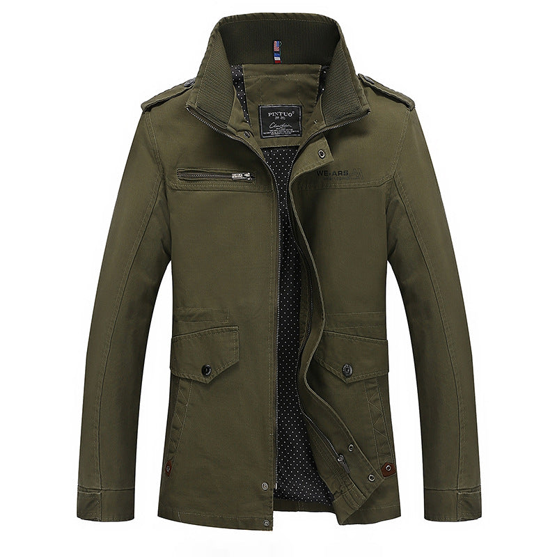 Herren modische Übergangsjacke mit praktischen Taschen Echoarchiv