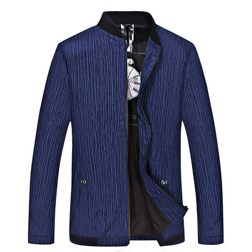 Herren Leichte Übergangsjacke mit strukturiertem Print und Stehkragen Echo Archiv
