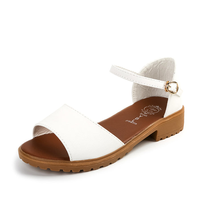 Damen nan Velours-Optik Sandalette mit geschlossener Fersenpartie, verstellbarem Knöchelriemen und profiliertem Gummisohlenabsatz Echo Archiv