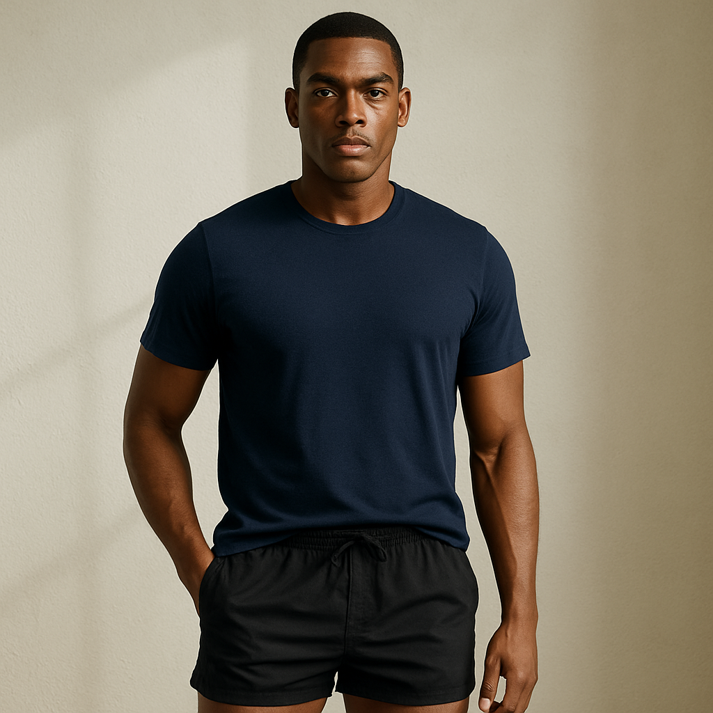 Herren Badeshorts Schwarz – Leicht & Für den Sommer – Marzano
