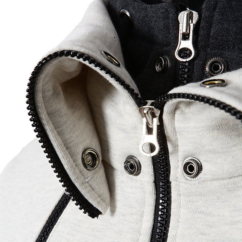 Herren moderne Kapuzenjacke mit Reißverschluss und praktischen Taschen Echoarchiv