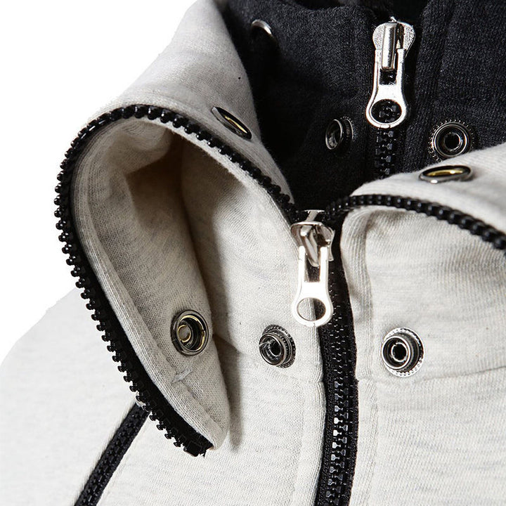 Herren moderne Kapuzenjacke mit Reißverschluss und praktischen Taschen Echoarchiv