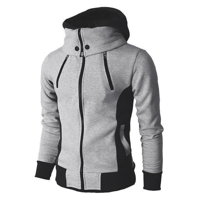 Herren moderne Kapuzenjacke mit Reißverschluss und praktischen Taschen Echoarchiv