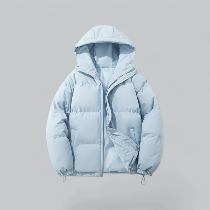 Echoarchiv | Winter Klassische Daunen Reißverschluss Jacke Kapuze
