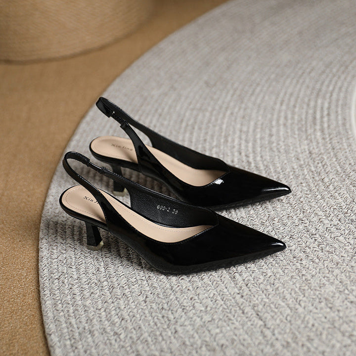 Echoarchiv | Einfarbige, Temperamentvolle High Heels mit Spitzer Zehenpartie