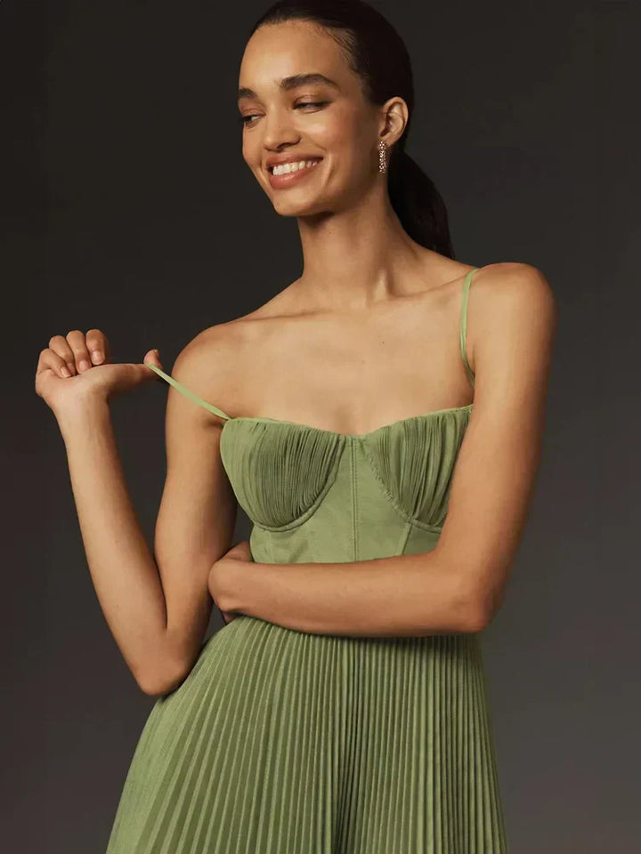 Echoarchiv | Leben Midi Kleid Plissierter Tüll mit Bustier