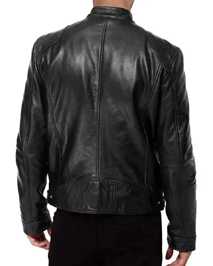 Echoarchiv | Robuste Leder-Motorradjacke Bikerjacke für Herren Erwan