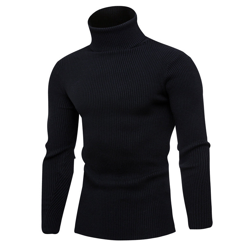 Herren Rollkragenpullover aus feinem Rippstrick Echoarchiv