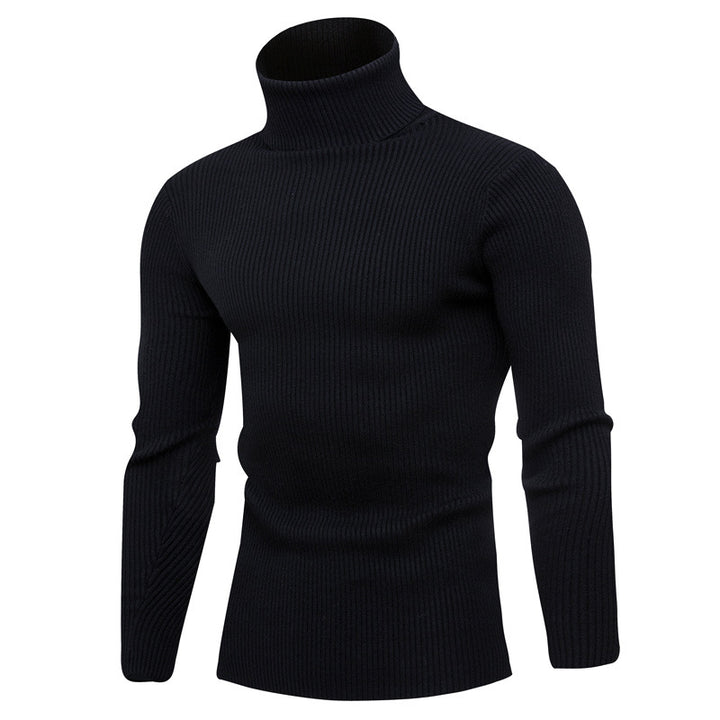 Herren Rollkragenpullover aus feinem Rippstrick Echoarchiv