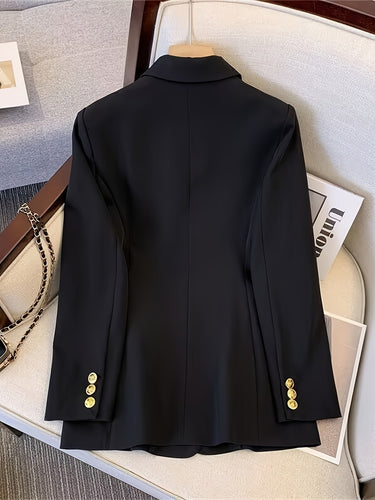 Eleganter Business Slim Blazer mit goldenen Knöpfen Ideal für alle Jahreszeiten – Valéne