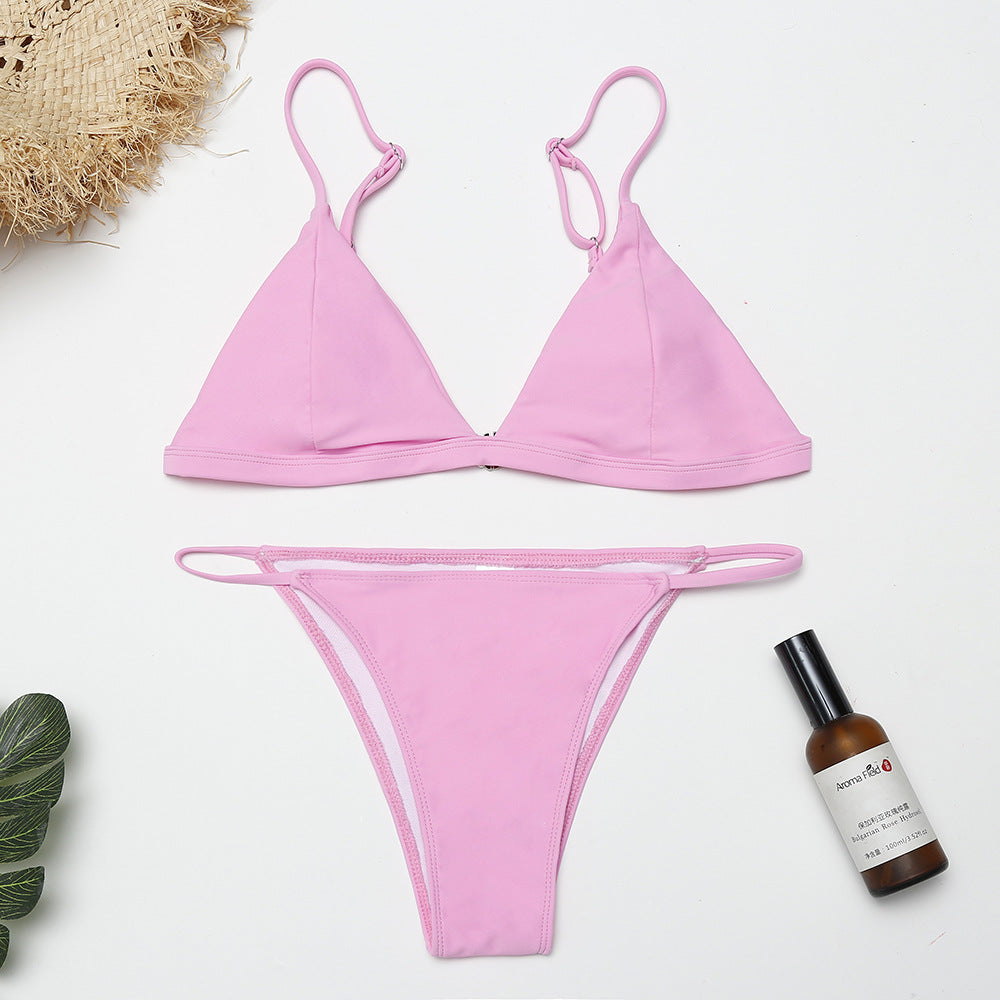 Damen Triangel-Bikini-Set mit verstellbaren Trägern Echo Archiv