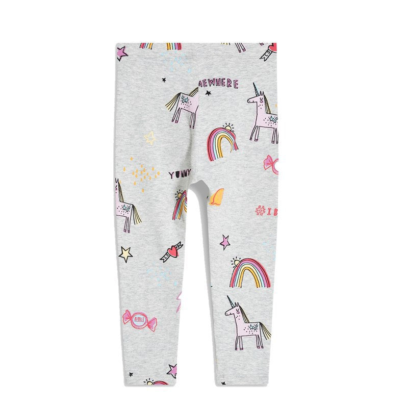 Mädchen Leggings mit zauberhaften Regenbogen- und Einhorn-Motiven Echo Archiv