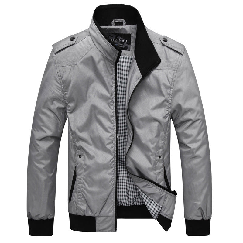 Herren moderne Übergangsjacke mit praktischen Reißverschlusstaschen Echoarchiv