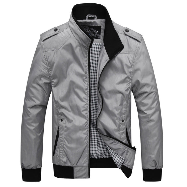 Herren moderne Übergangsjacke mit praktischen Reißverschlusstaschen Echoarchiv