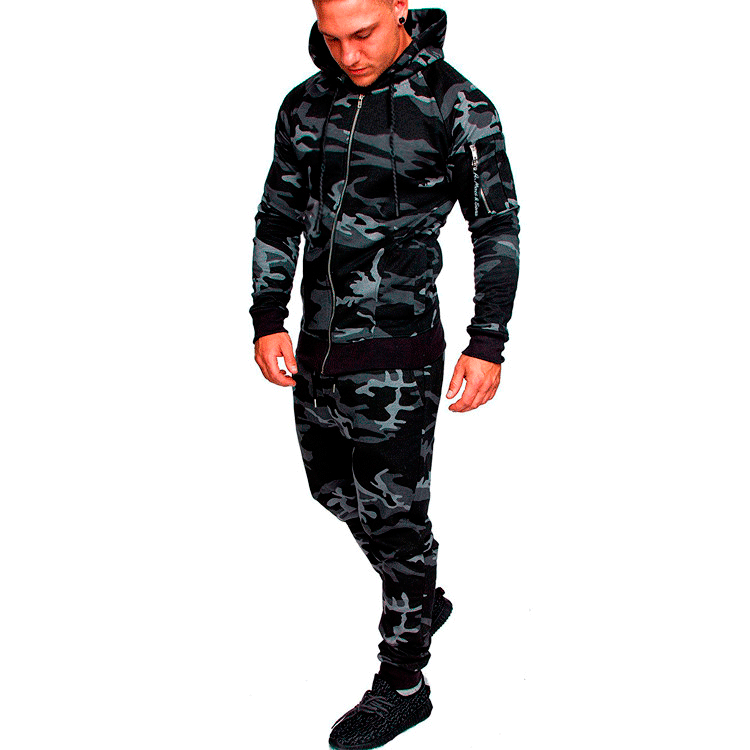 Herren Camouflage Trainingsanzug mit praktischem Nutzen und modischem Design Echoarchiv