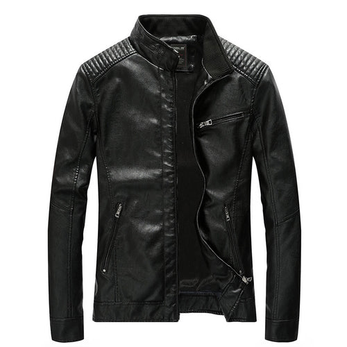 Herren Modische Kunstlederjacke Echo Archiv