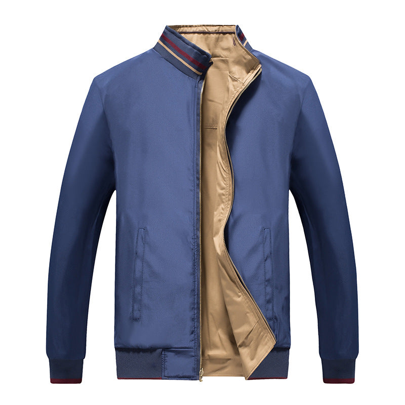 Herren modische Übergangsjacke mit Reißverschluss und praktischen Seitentaschen Echoarchiv