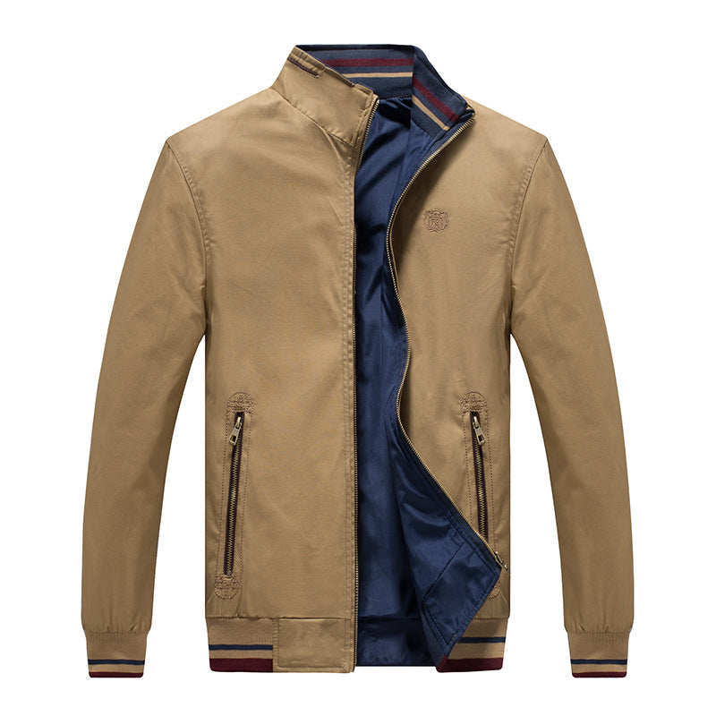 Herren modische Übergangsjacke mit Reißverschluss und praktischen Seitentaschen Echoarchiv