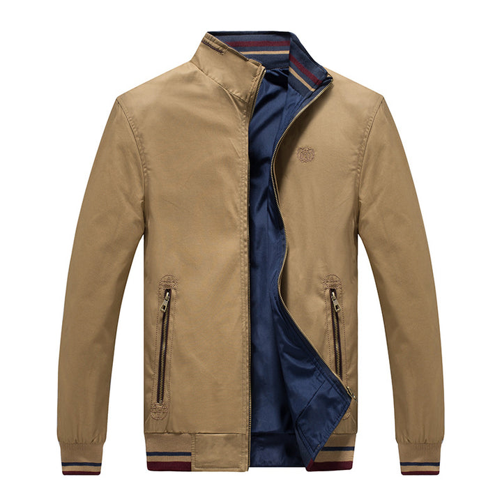 Herren modische Übergangsjacke mit Reißverschluss und praktischen Seitentaschen Echoarchiv