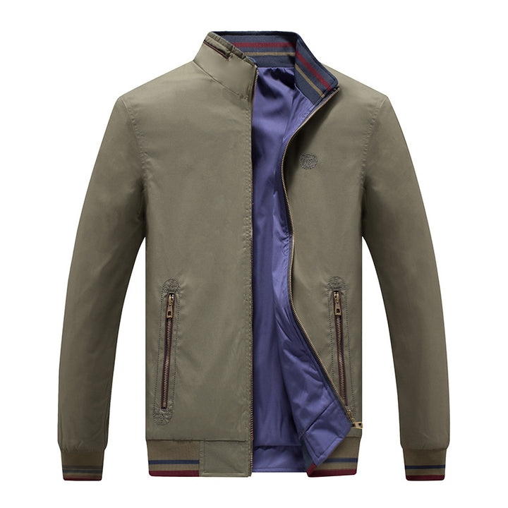 Herren modische Übergangsjacke mit Reißverschluss und praktischen Seitentaschen Echoarchiv