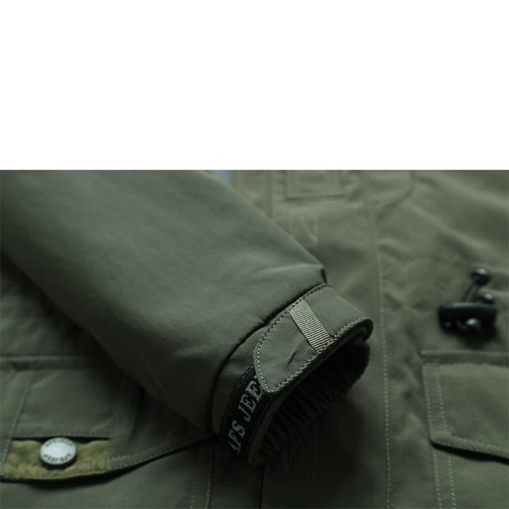 Herren Fieldjacke mit Mesh-Innenfutter, Kapuze und Multifunktions‑Taschen Echoarchiv