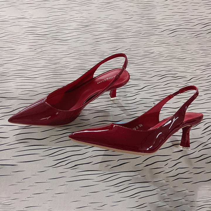 Echoarchiv | Einfarbige, Temperamentvolle High Heels mit Spitzer Zehenpartie