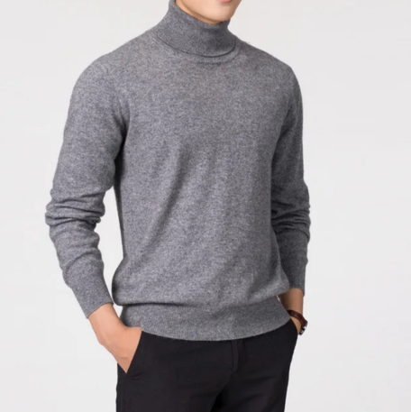 Eleganter Rollkragenpullover Herren | Klassischer Strickpullover – Terenzo