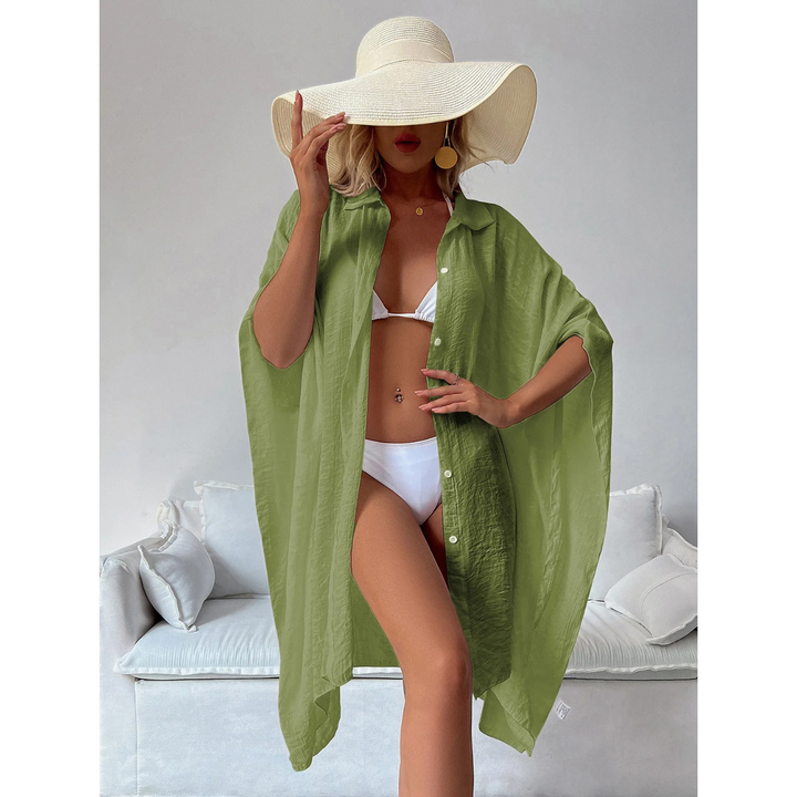 Vielseitiger F maus-Strandkimono mit Knöpfen