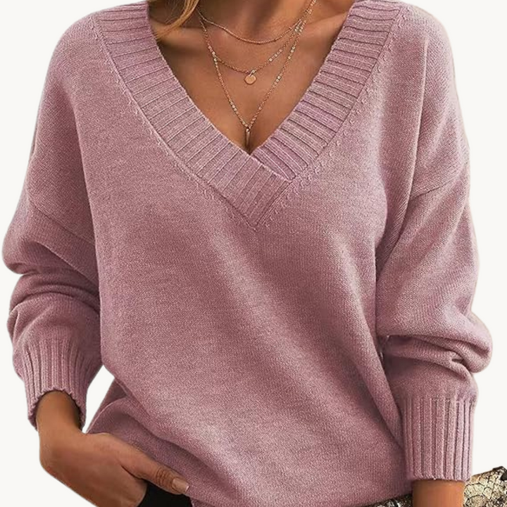 Echoarchiv |Pullover mit V-Ausschnitt für Frauen