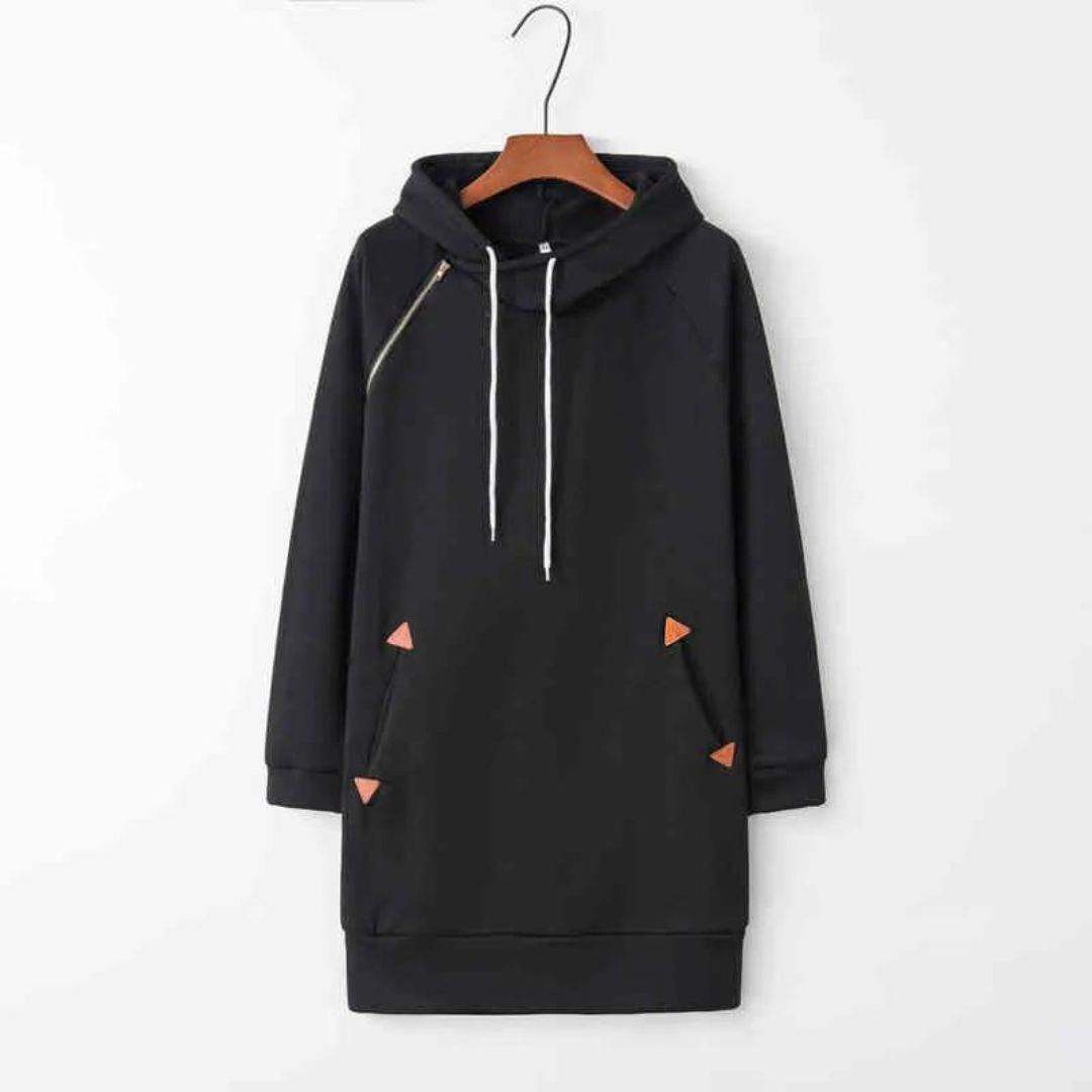 Lässiges Hoodie-SwEchoarchivtkleid mit Taschen