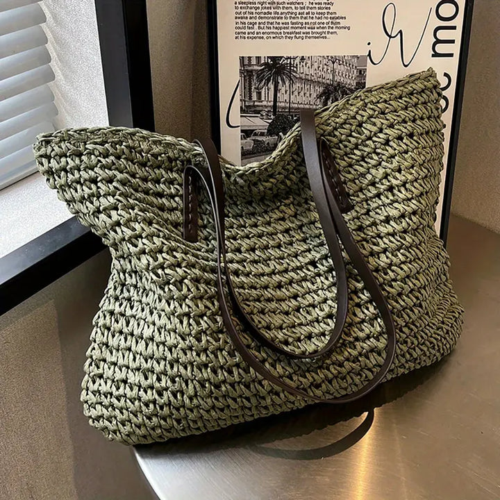 Echoarchiv | Große Gewebte Tragetasche Tasche Im Bohemian-Beachy-Stil