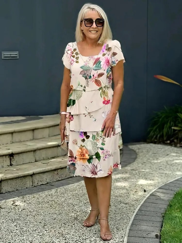 Echoarchiv | Elegantes Maxikleid mit Blumenmuster