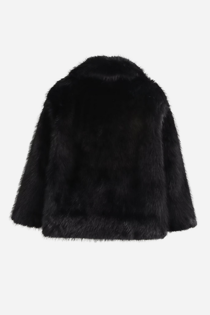 Echoarchiv | Faux-Fur-Schalkragenjacke