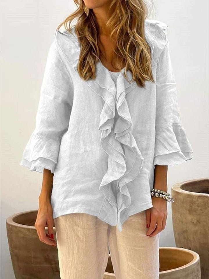 Echoarchiv | Women's Ruffles Freizeithemd