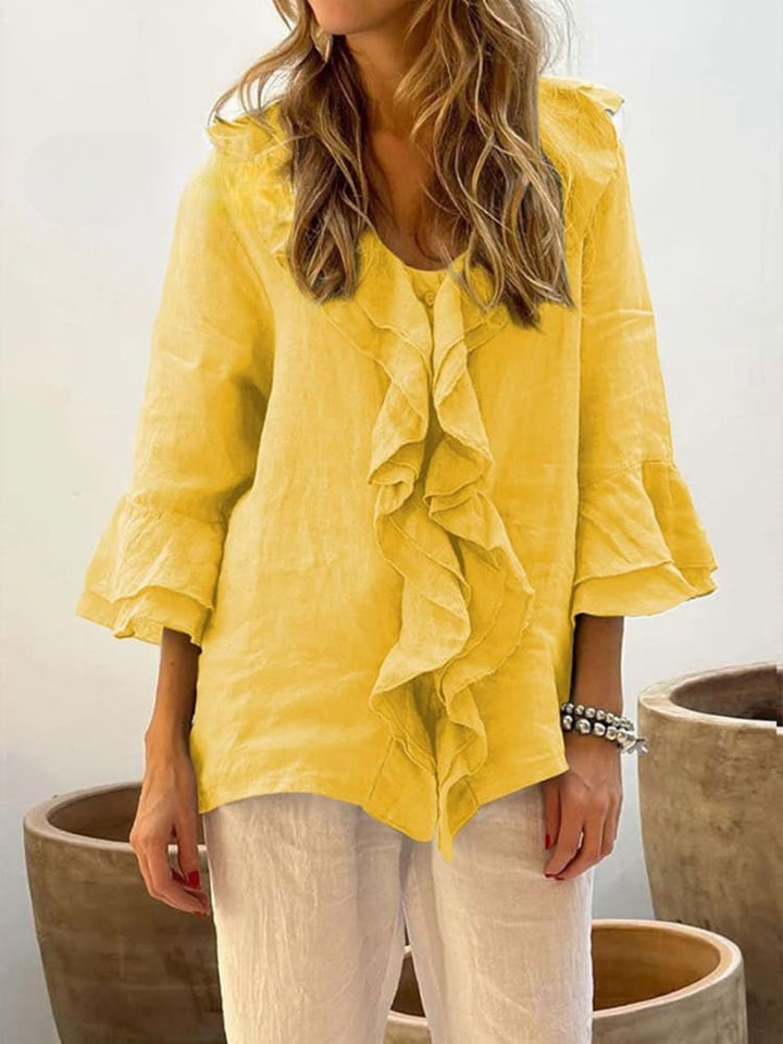 Echoarchiv | Women's Ruffles Freizeithemd